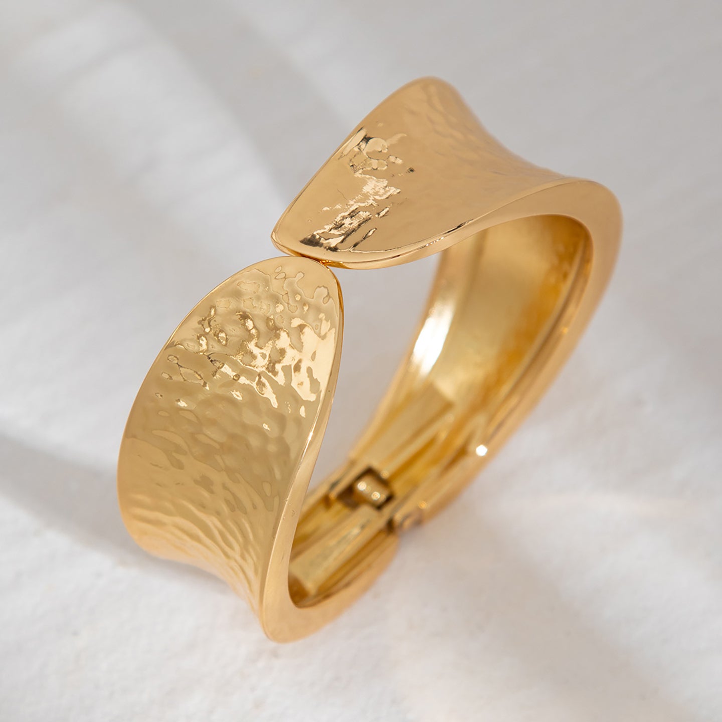 Gold-Plated Bangle-Style Bracelet