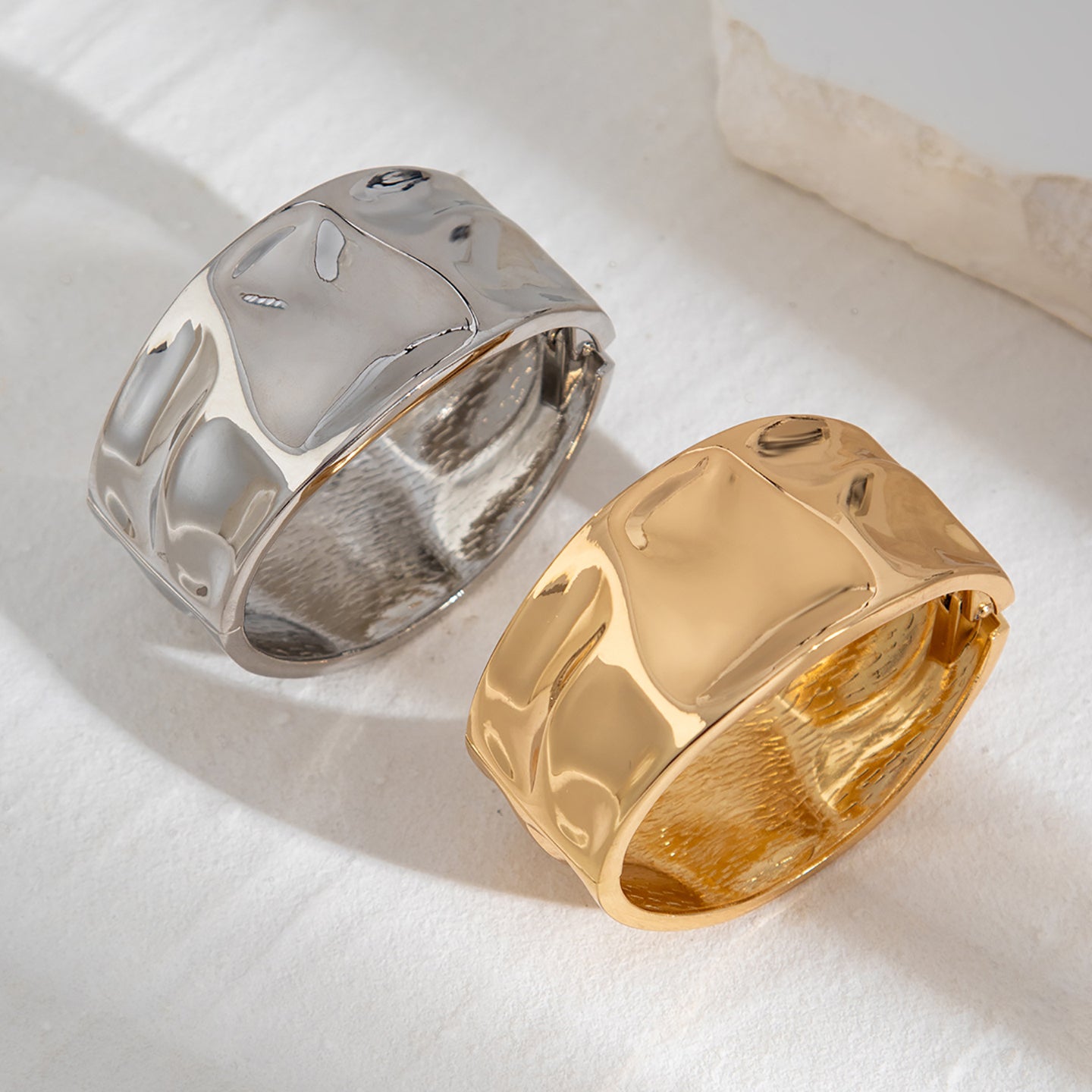 Women Silver-Plated Kada Bracelet