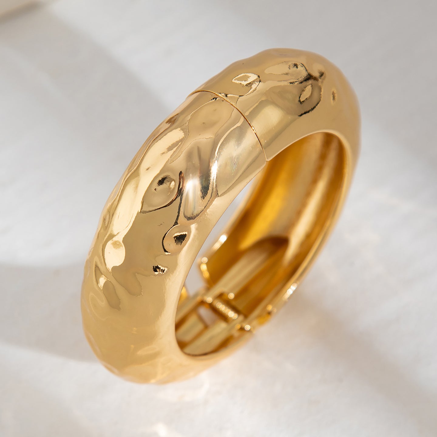 Gold-Plated Bangle-Style Bracelet