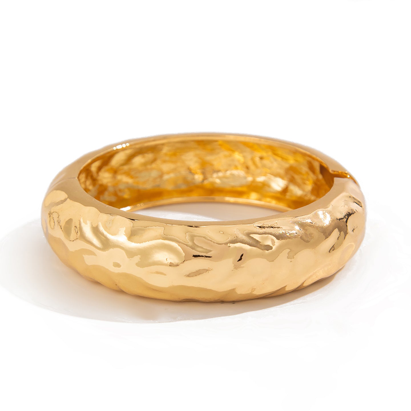 Gold-Plated Bangle-Style Bracelet