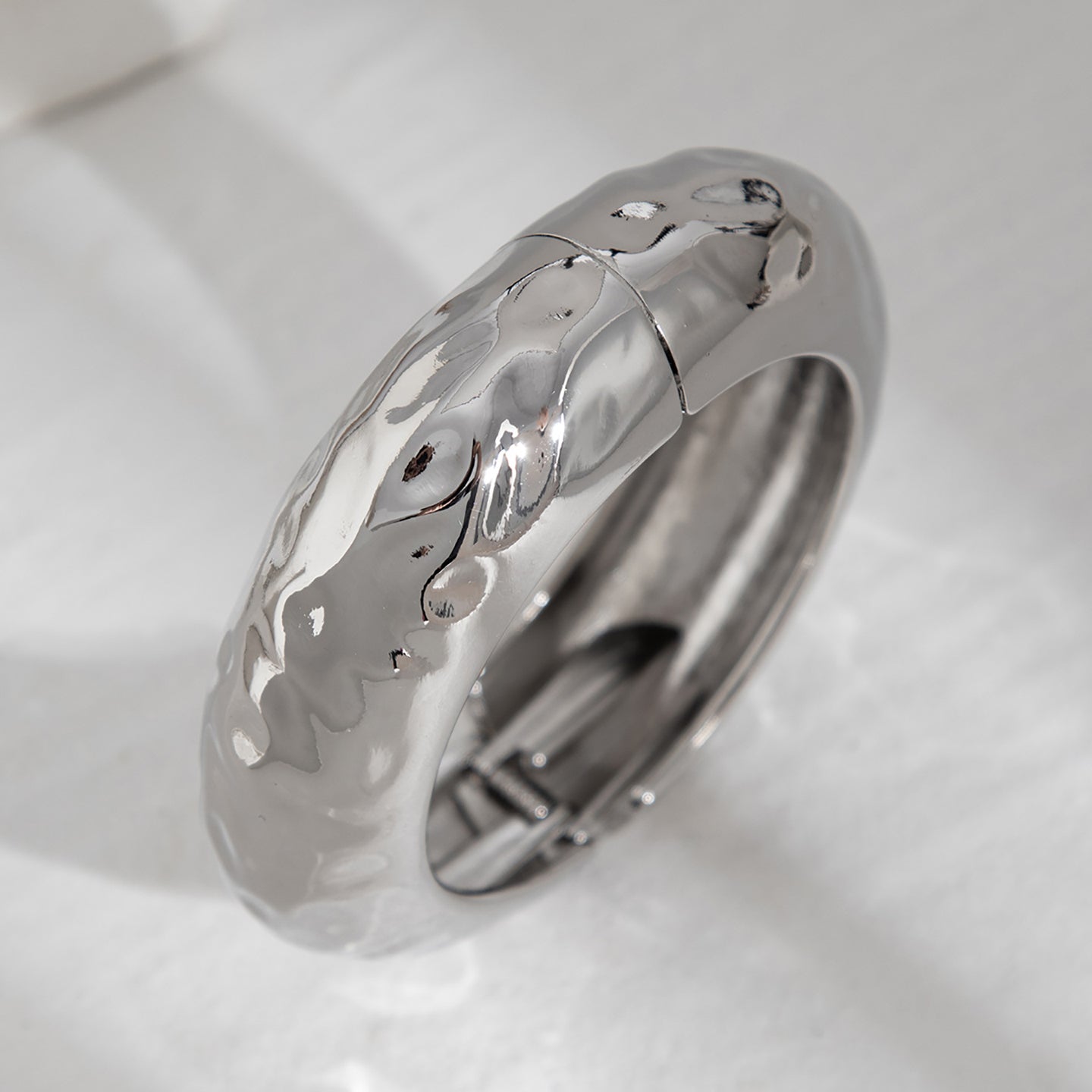 Silver-Plated Bangle-Style Bracelet