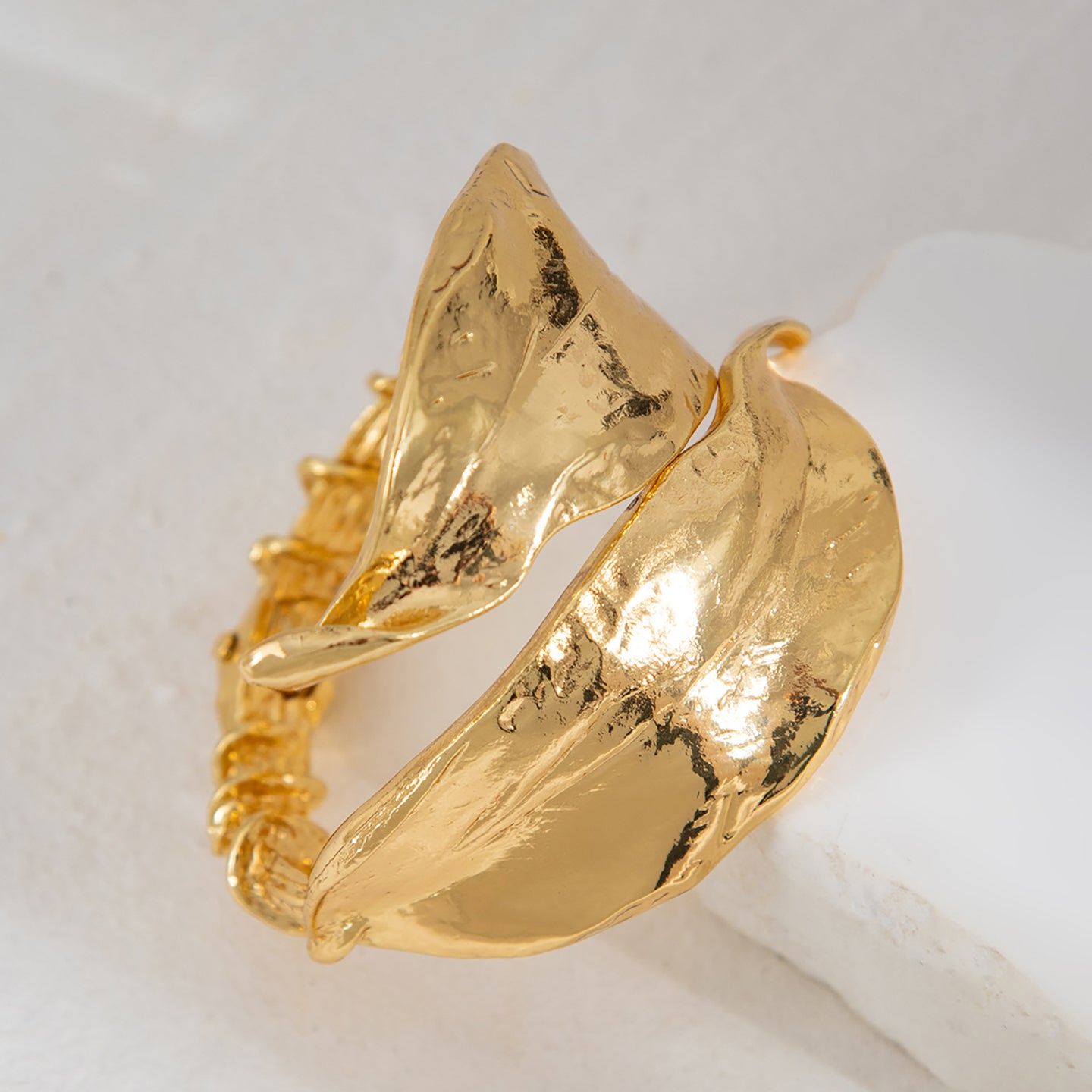 Women Antique Gold-Plated Bangle-Style Bracelet