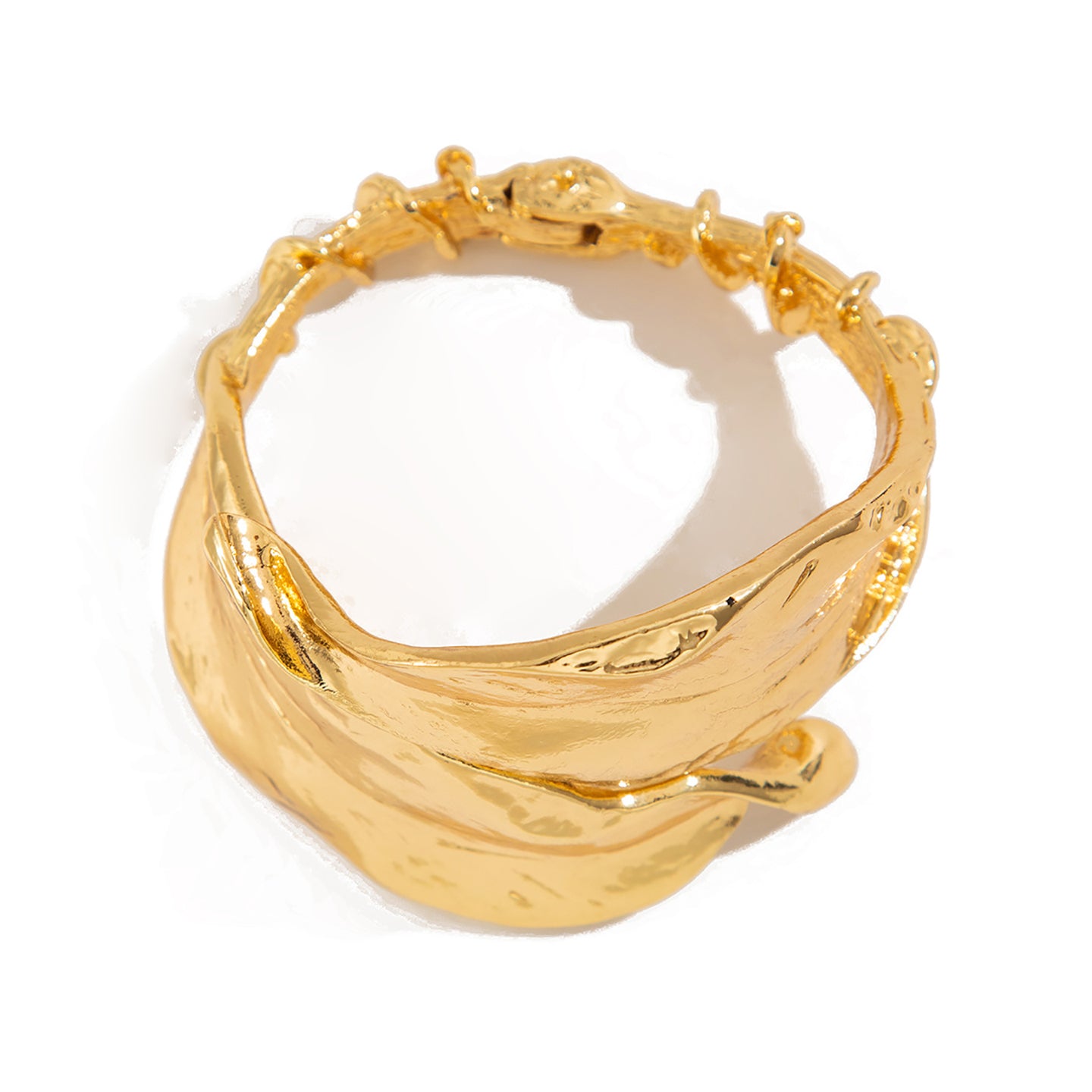 Women Antique Gold-Plated Bangle-Style Bracelet