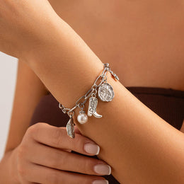 Silver-Plated Charm Bracelet