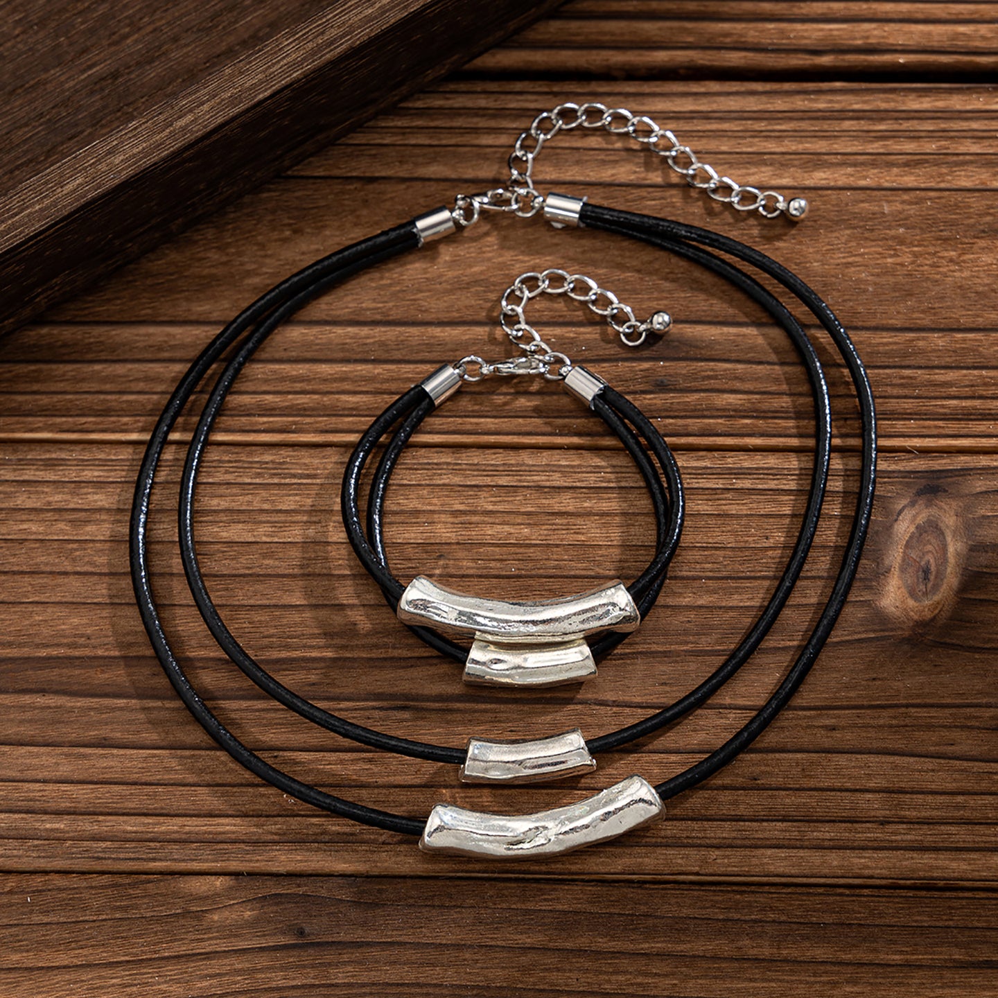 Women Handcrafted Silver-Plated Wraparound Bracelet