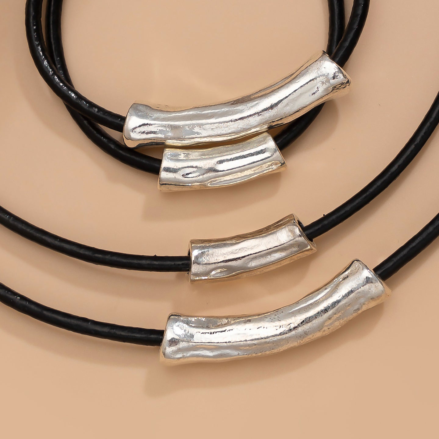 Women Handcrafted Silver-Plated Wraparound Bracelet