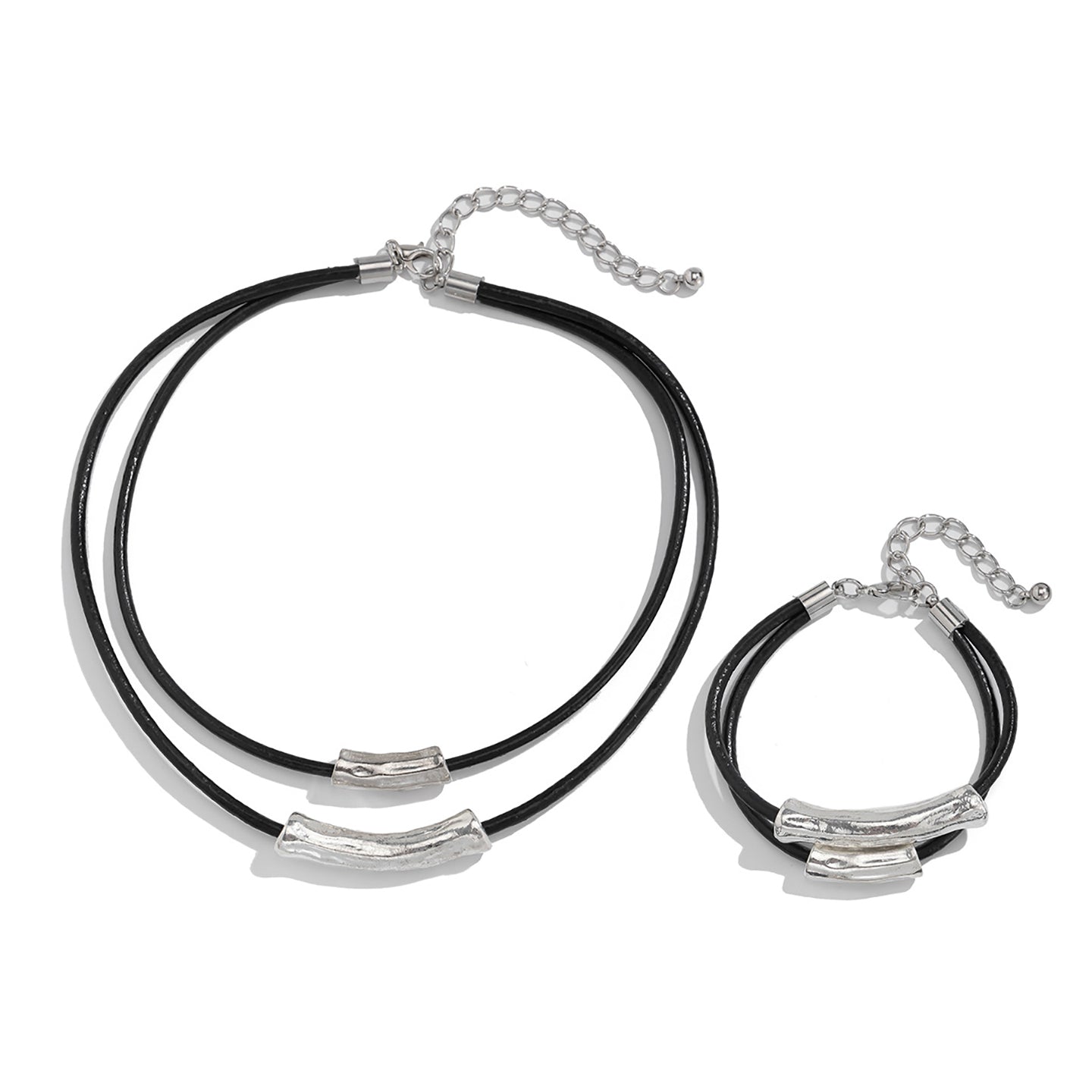 Women Handcrafted Silver-Plated Wraparound Bracelet