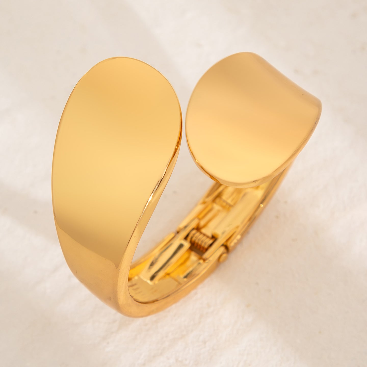 Gold-Plated Bangle-Style Bracelet