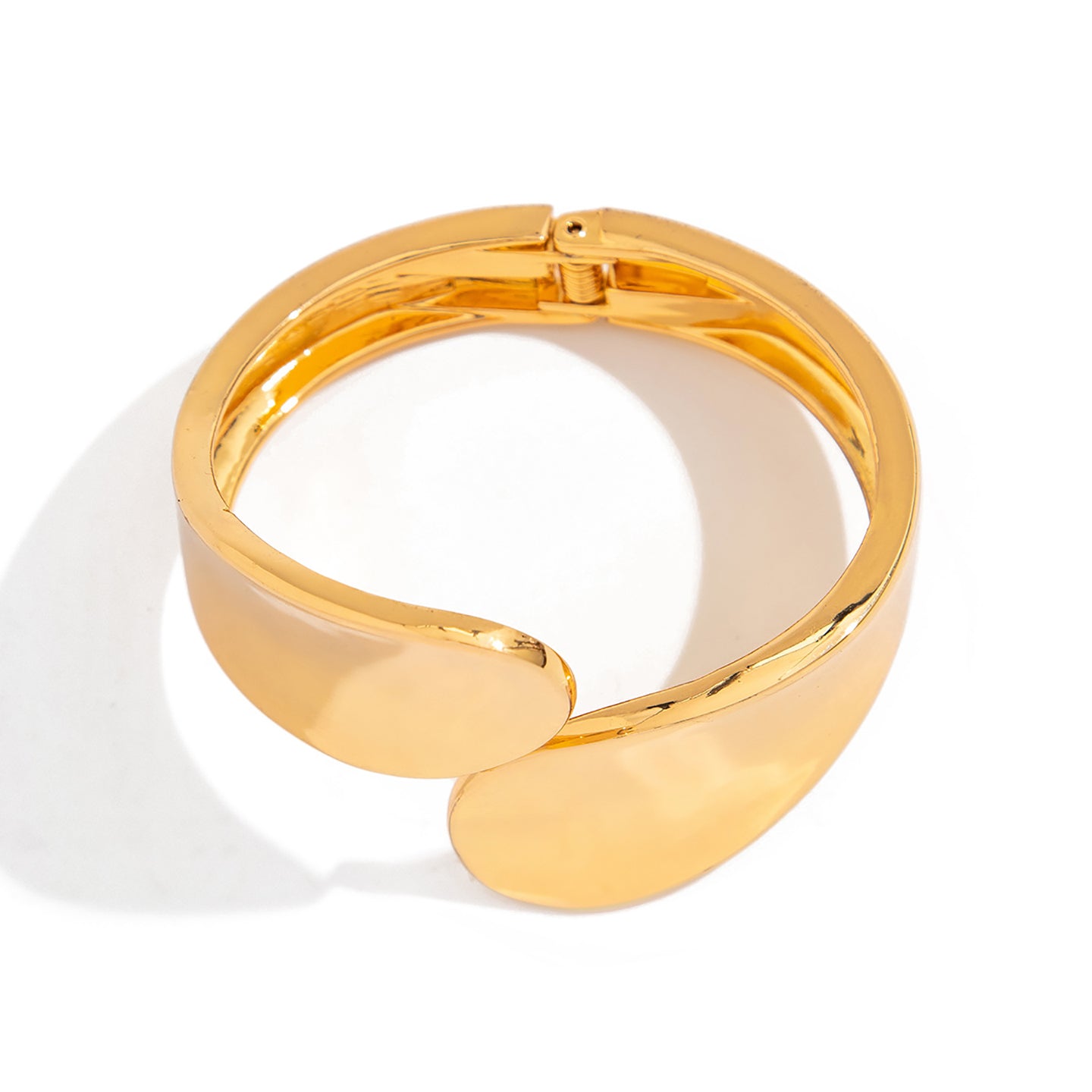 Gold-Plated Bangle-Style Bracelet