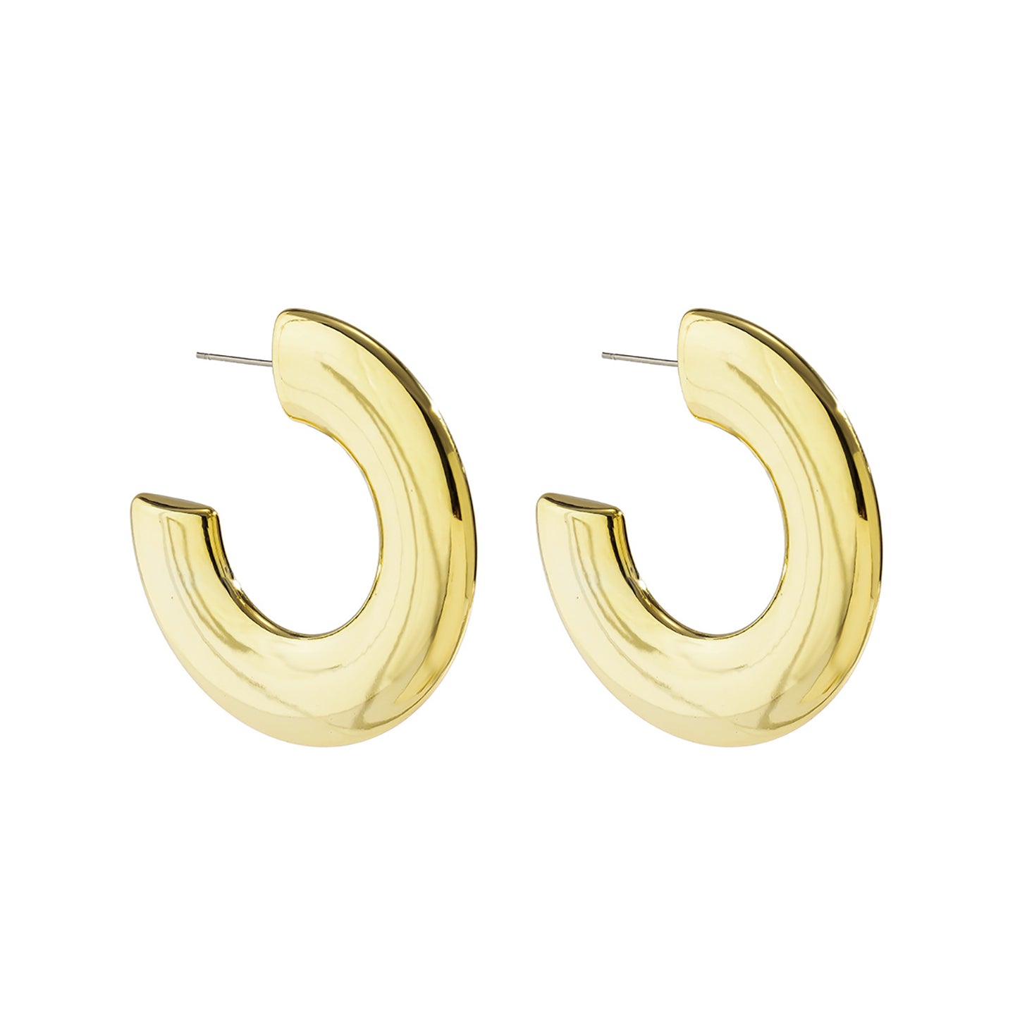 Circular Half Hoop Earrings