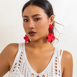 Floral Drop Earrings