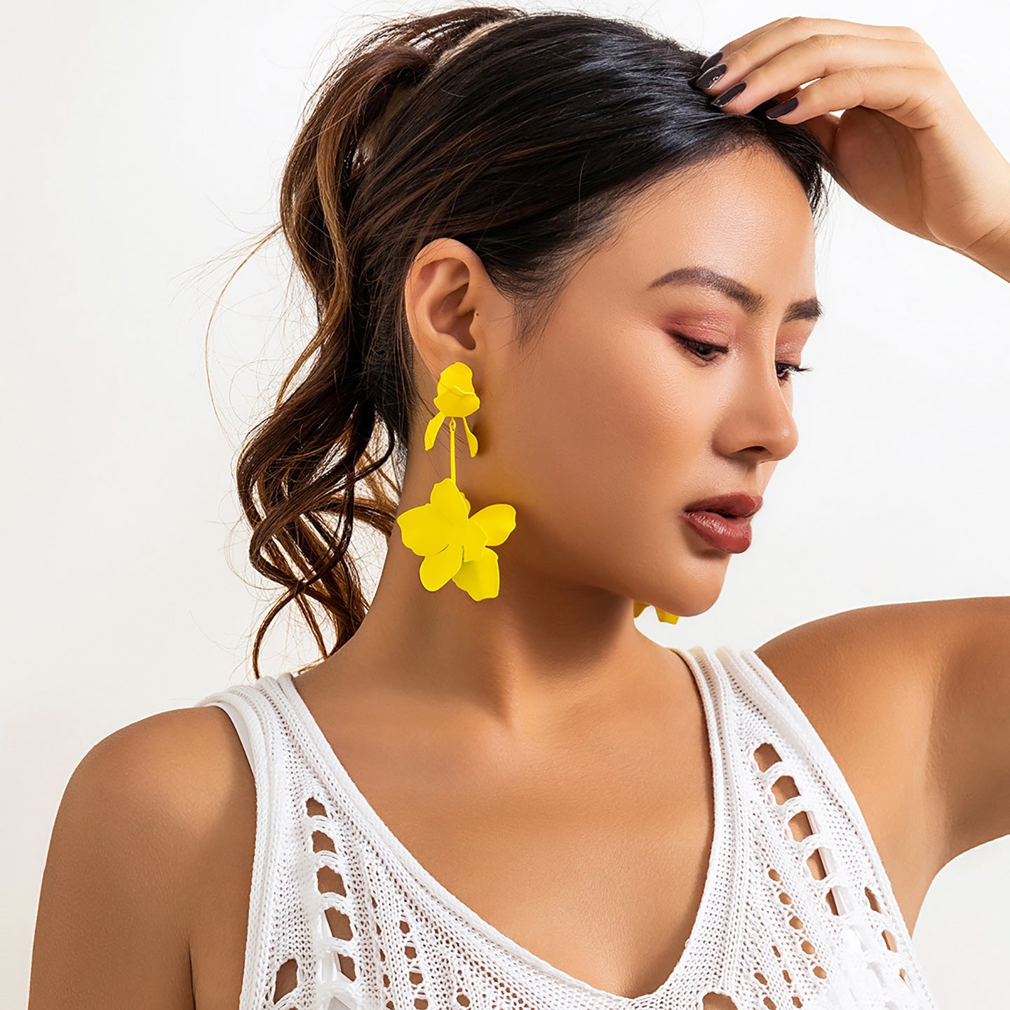 Floral Drop Earrings