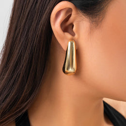 Teardrop Shaped Studs Earrings