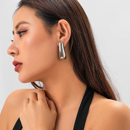 Teardrop Shaped Studs Earrings