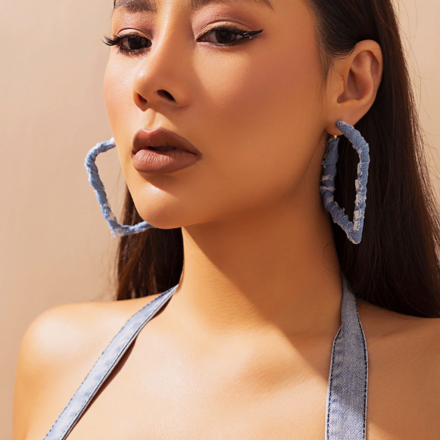 Square Half Hoop Earrings