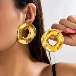 Gold Plated Oval Studs
