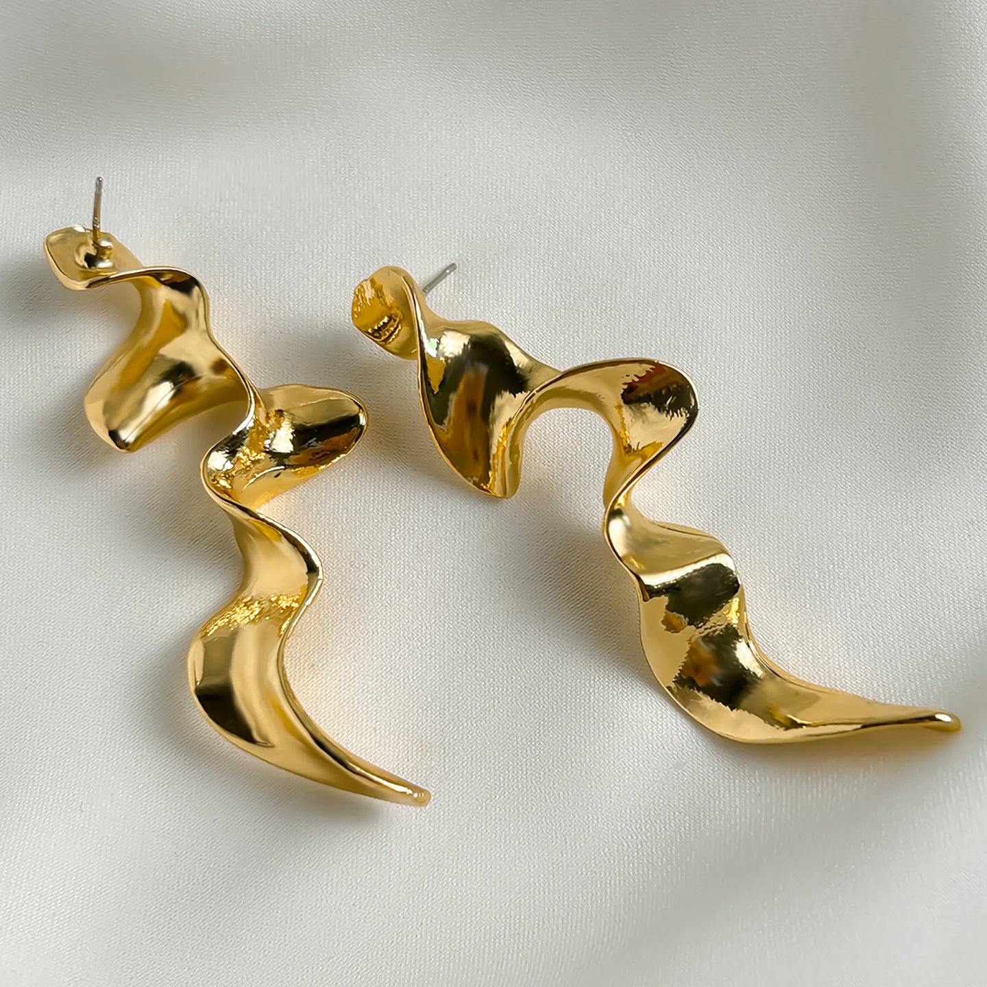 Gold-Plated Classic Drop Earrings