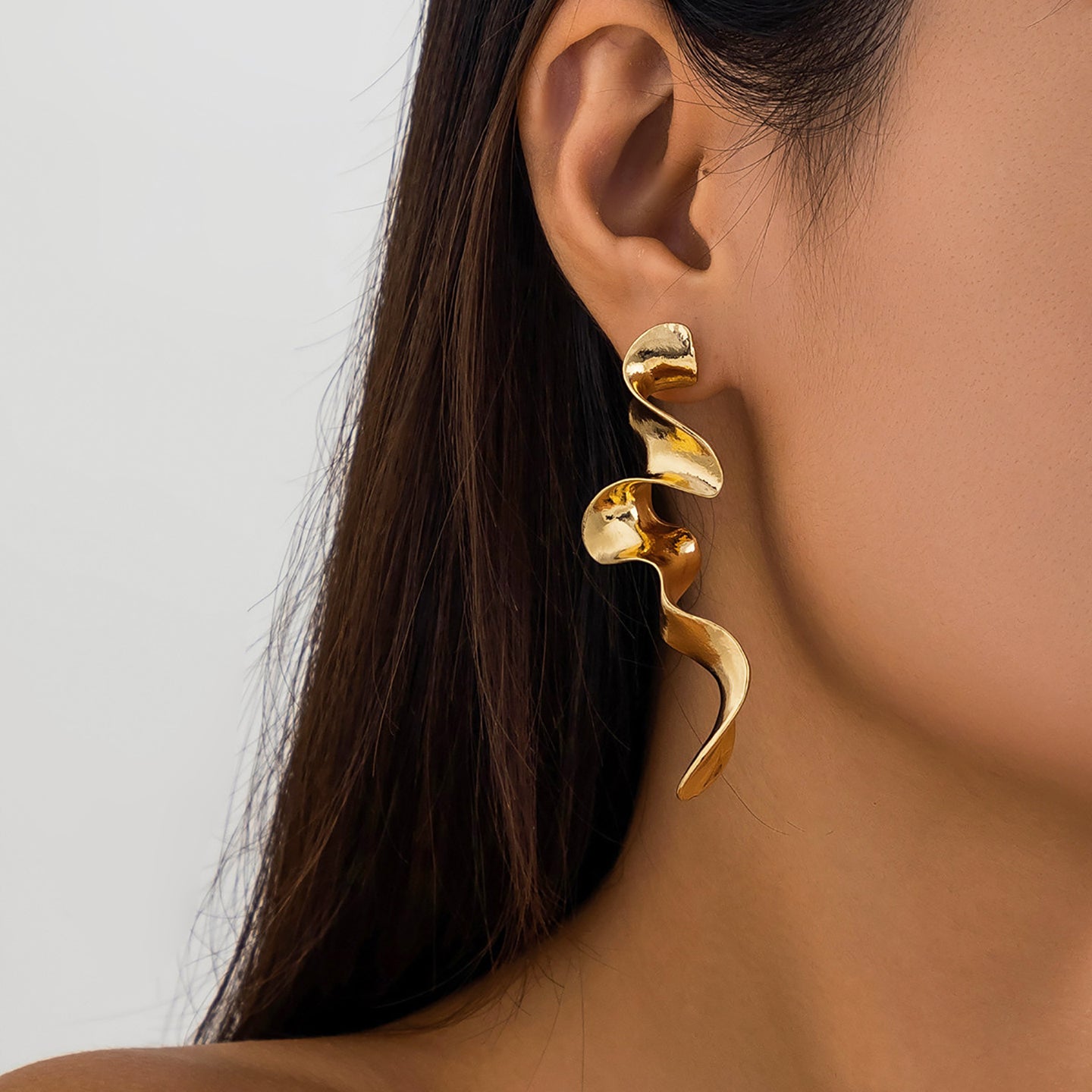Gold-Plated Classic Drop Earrings