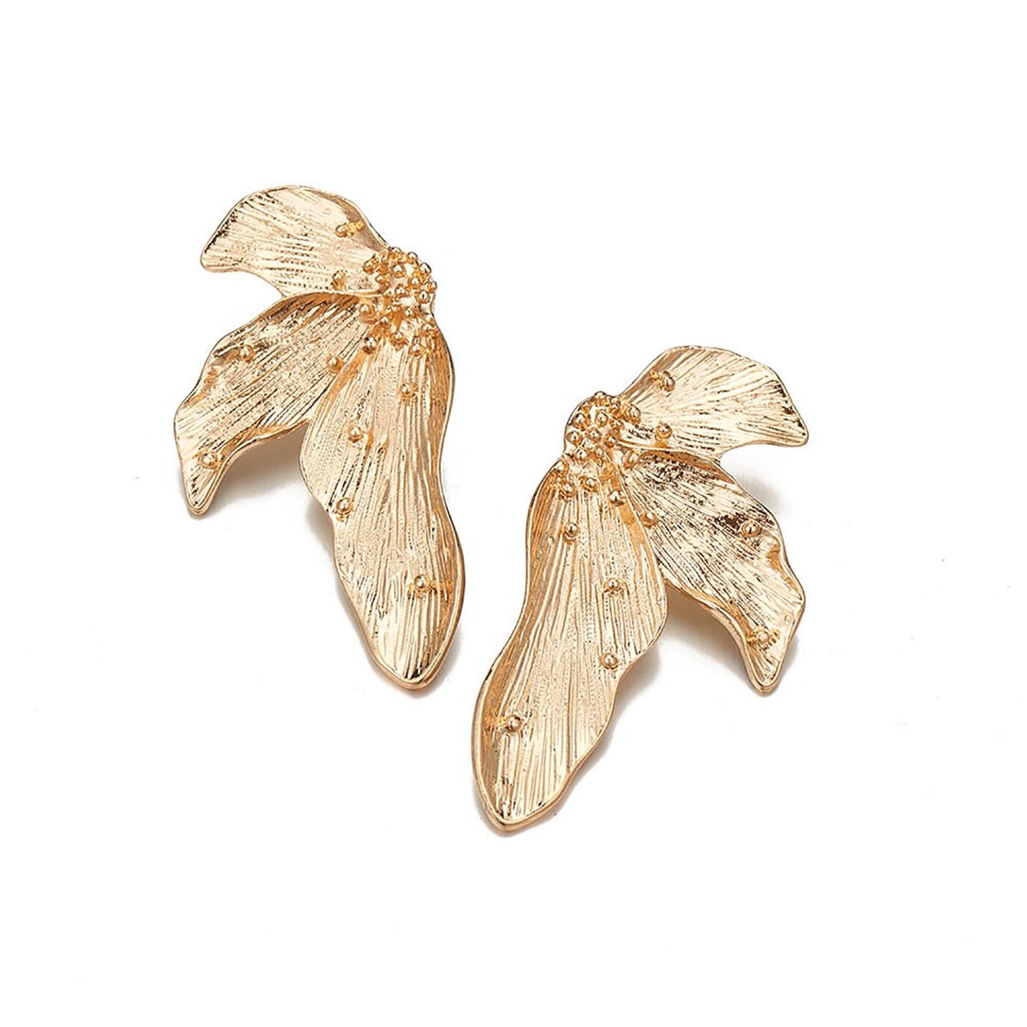 Leaf Shaped Studs Earrings
