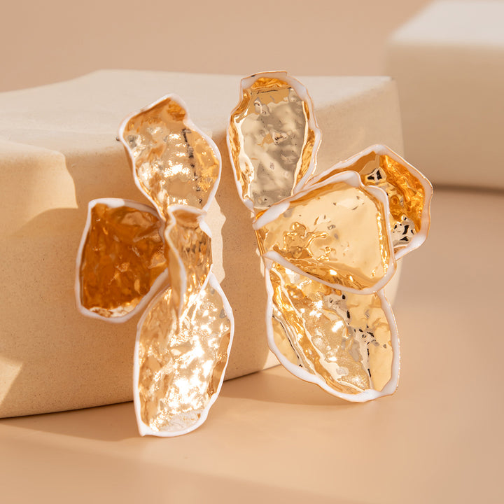 Leaf Shaped Studs Earrings