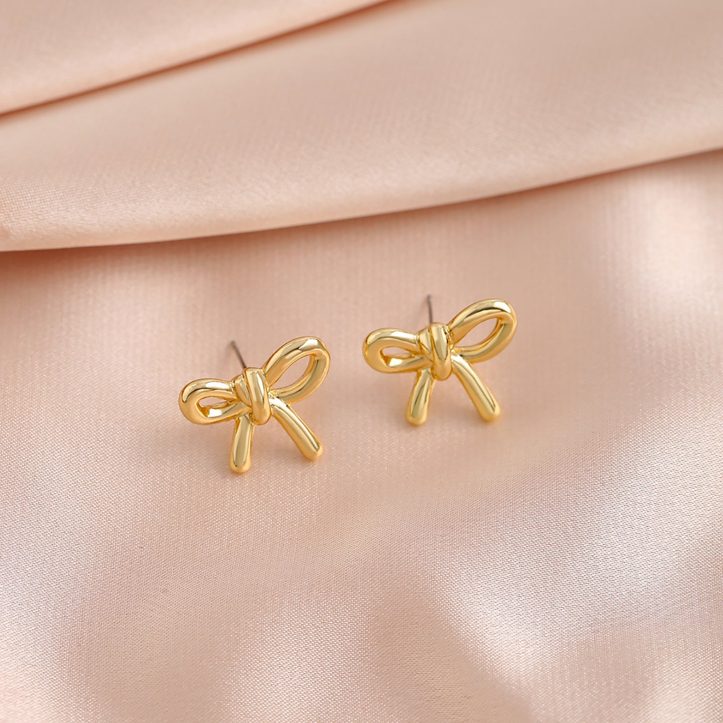 Womens Alloy Gold-Plated Earrings