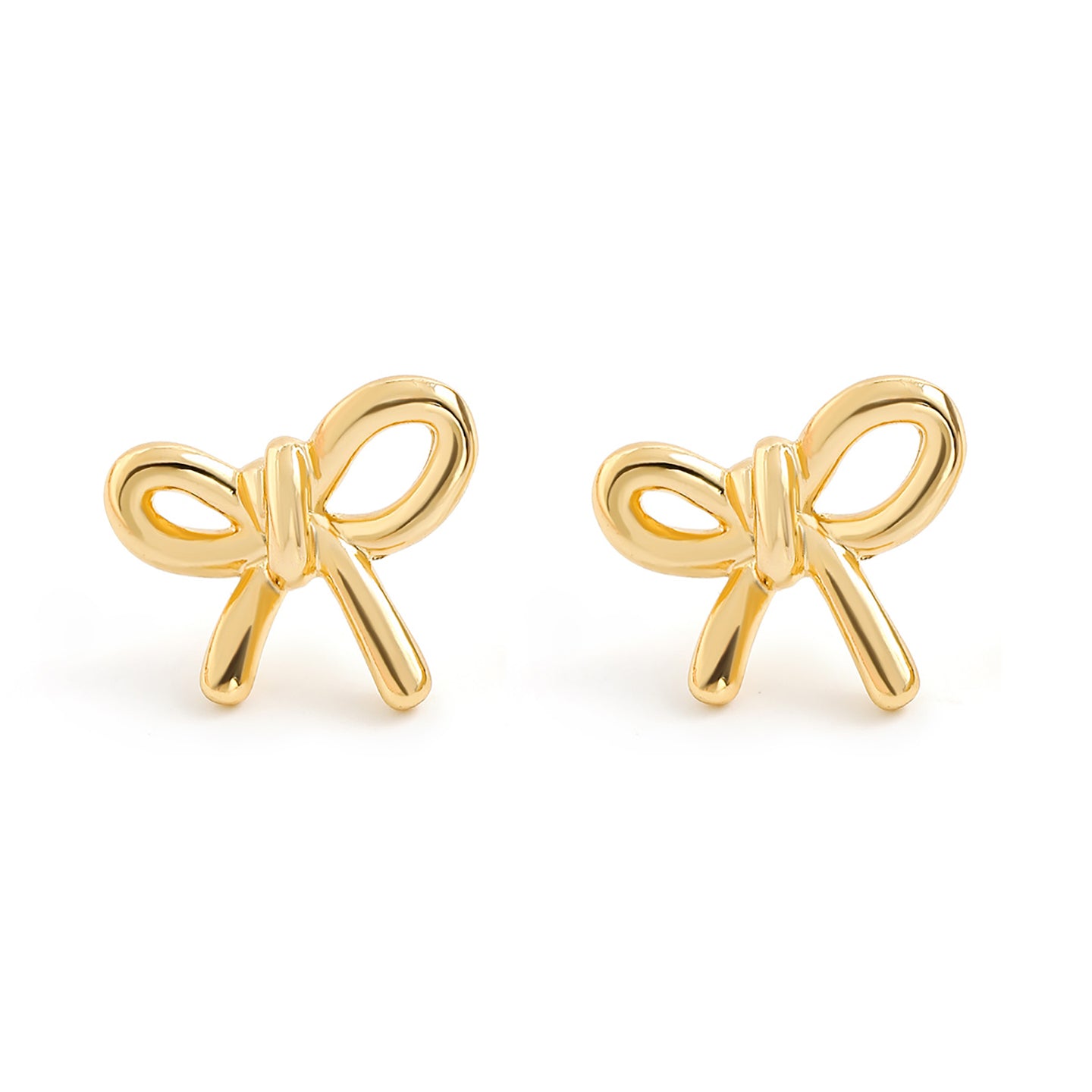 Womens Alloy Gold-Plated Earrings