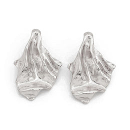 Silver Plated Contemporary Chunky Studs