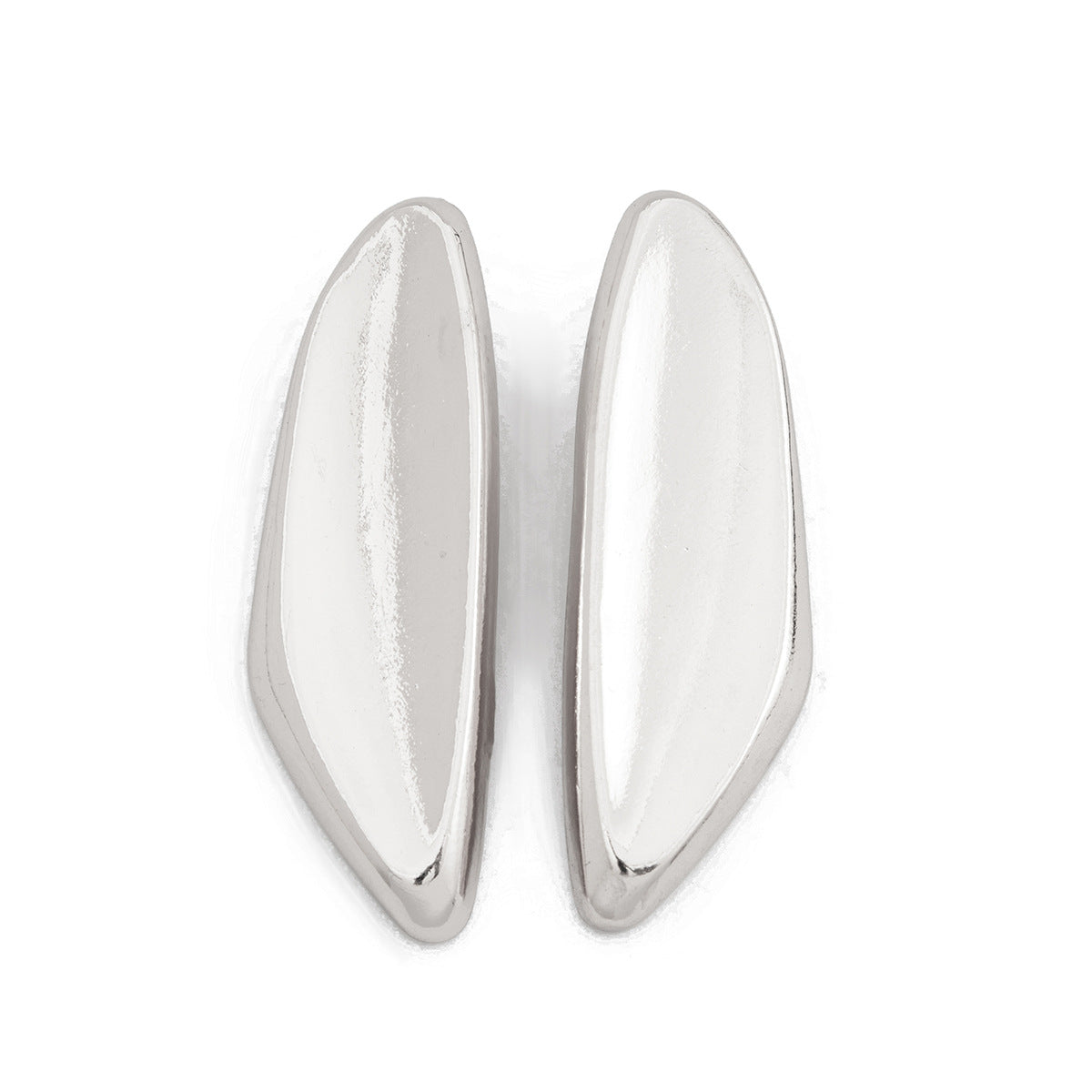 Silver-Plated Contemporary Drop Earrings