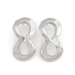 Silver Plated Contemporary Drop Earrings