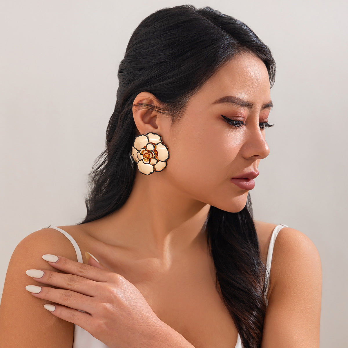 Gold Plated Floral Shaped Studs
