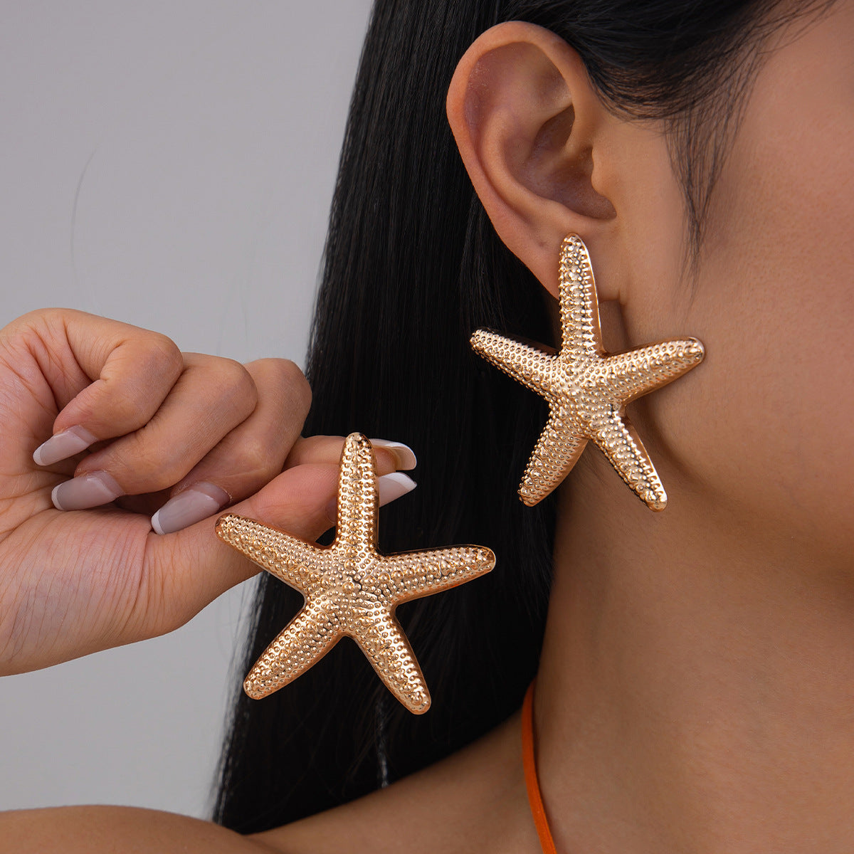 Gold-Plated Star Shaped Studs