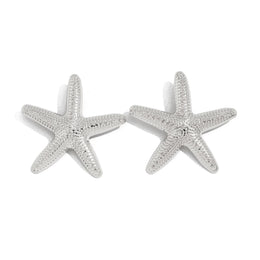 Silver-Plated Star Shaped Studs