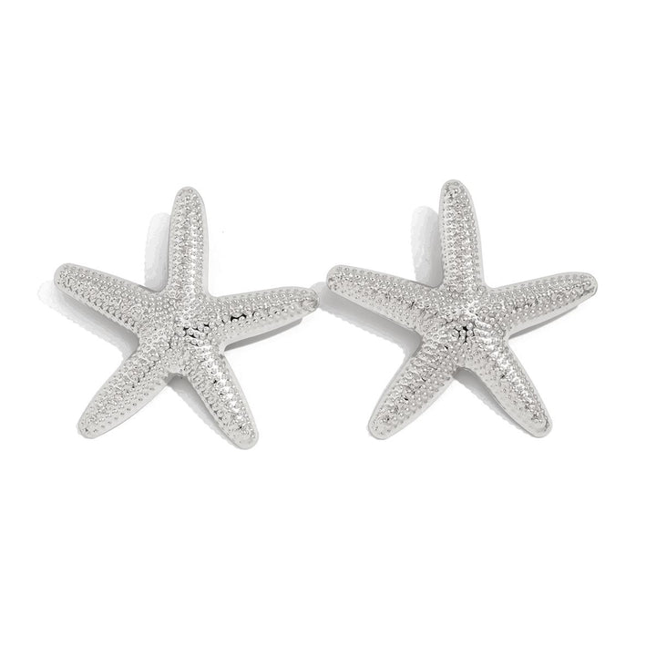 Silver-Plated Star Shaped Studs