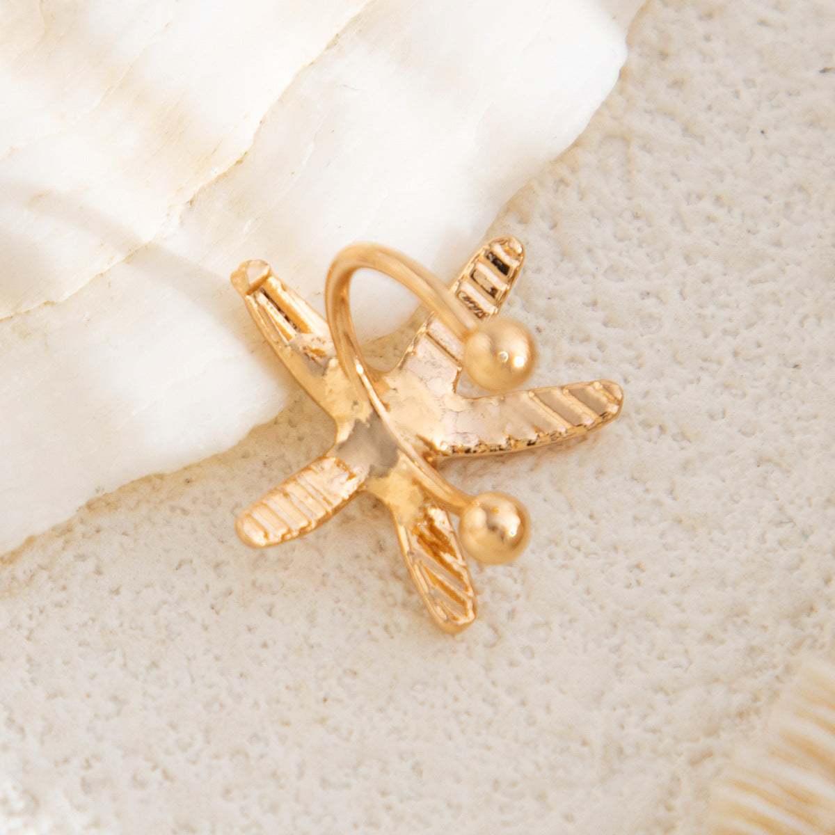 Gold-Plated Star Shaped Studs