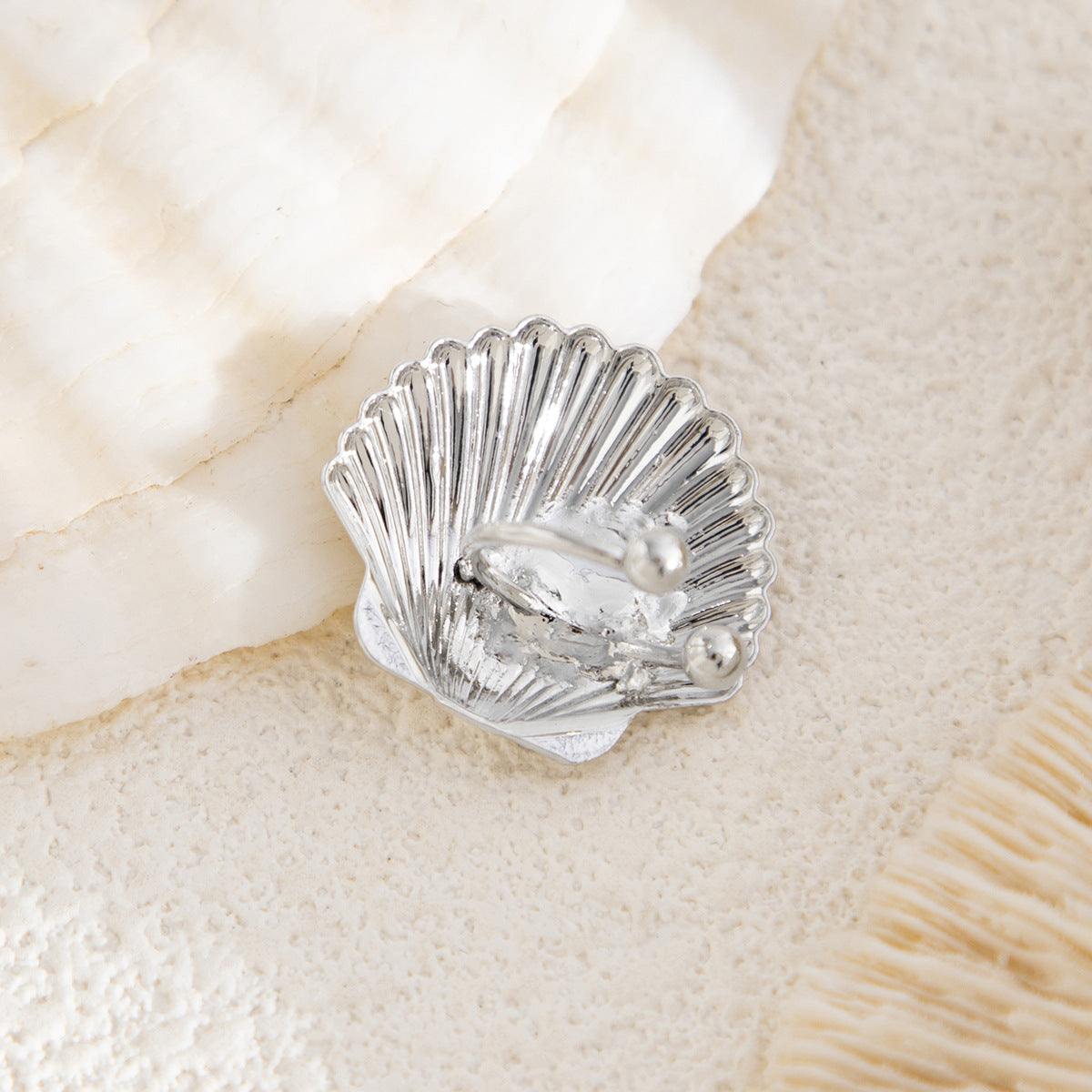 Silver-Plated Contemporary Studs