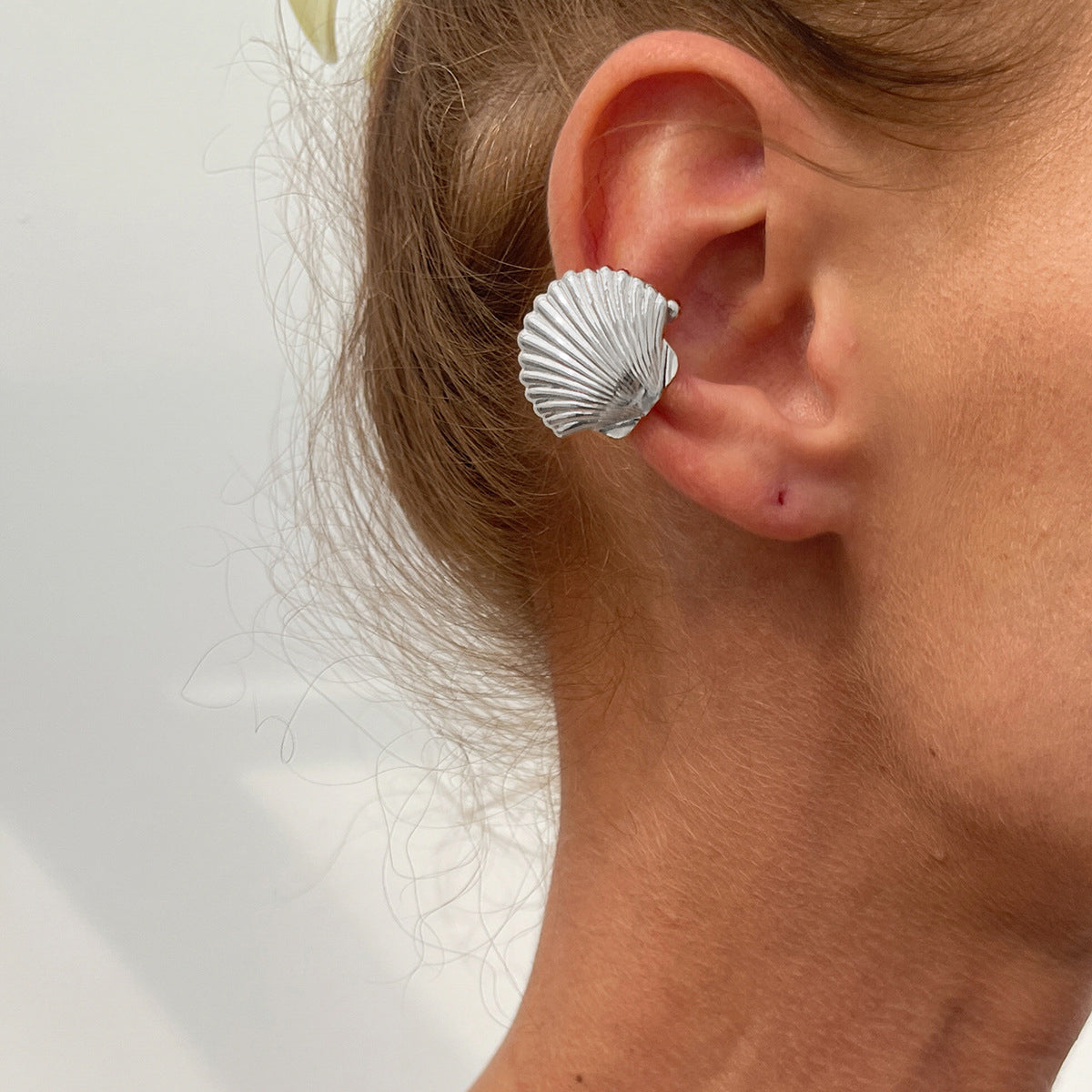 Silver-Plated Contemporary Studs