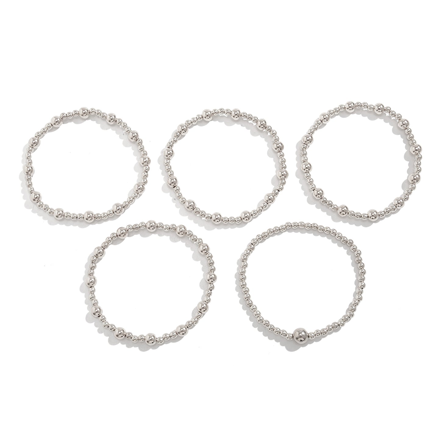 Women 5 Silver-Plated Multistrand Bracelet