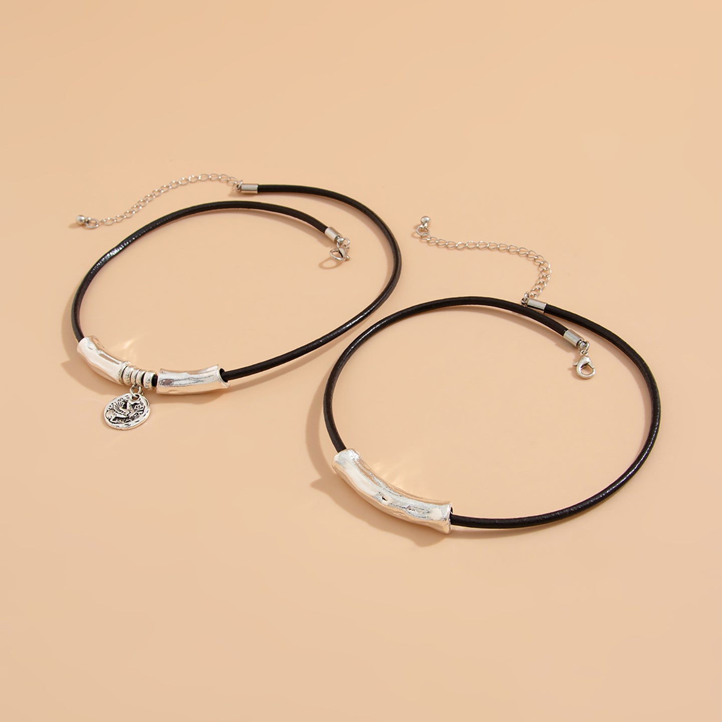 Set of 2 Silver-Plated Chain