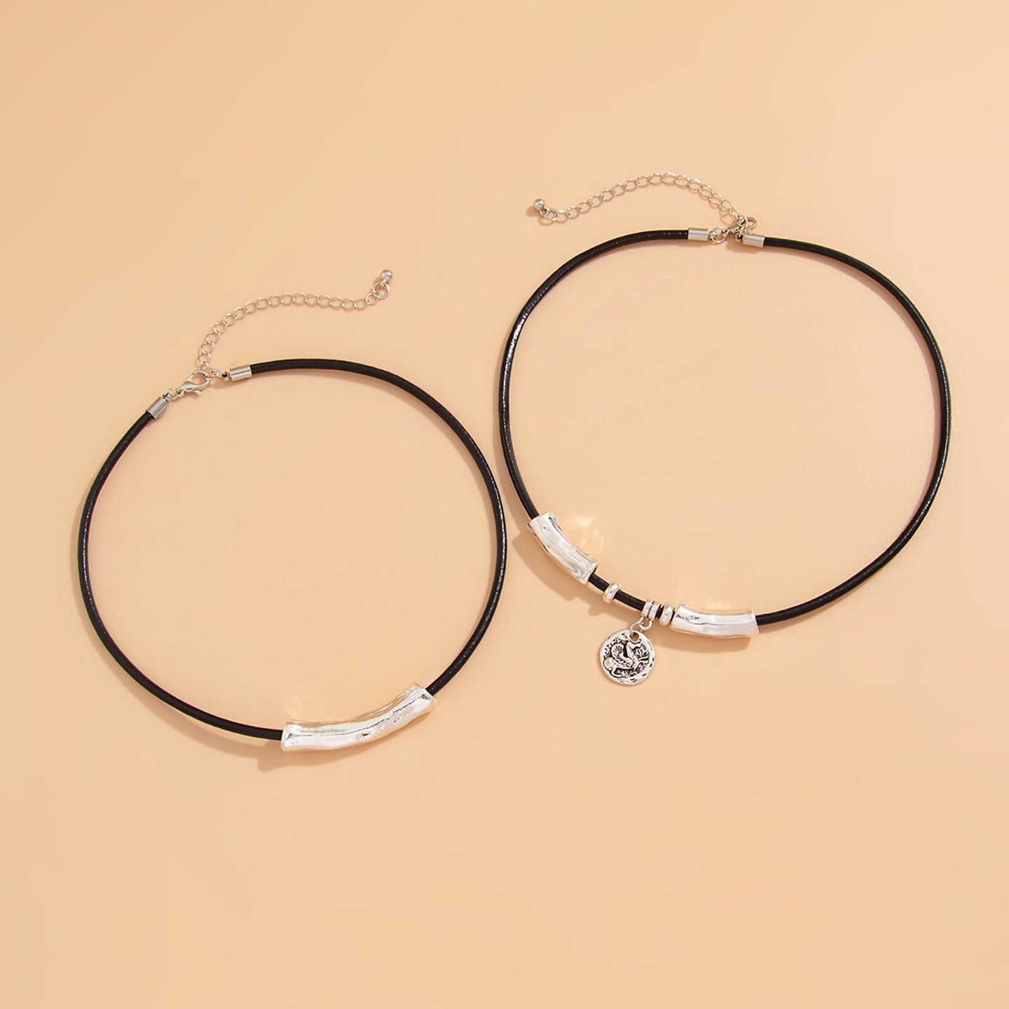 Set of 2 Silver-Plated Chain