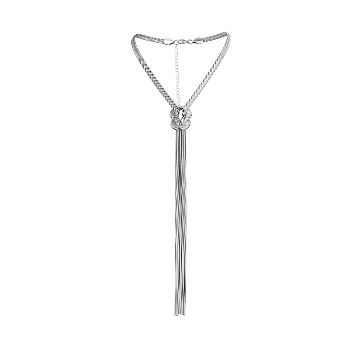 Silver-Plated Statement Necklace