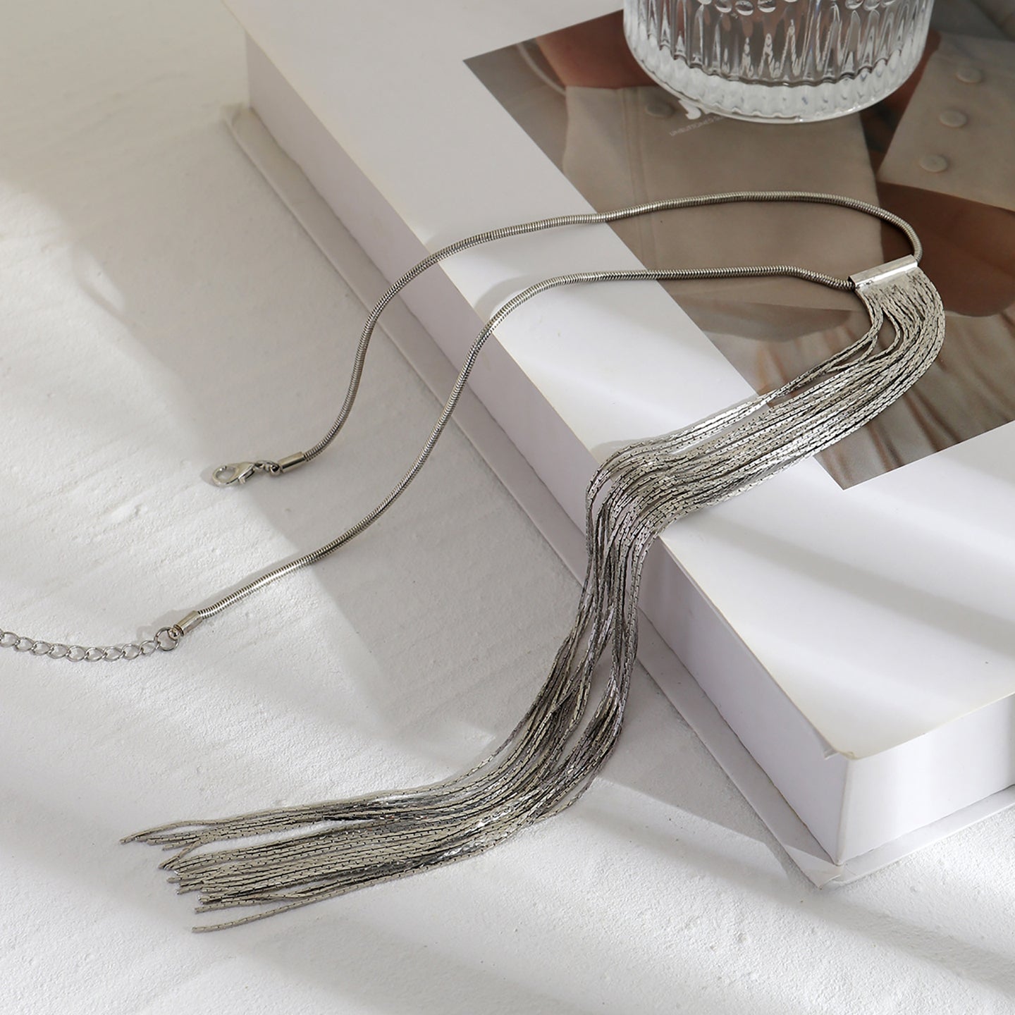 Silver-Plated Mirror Chain