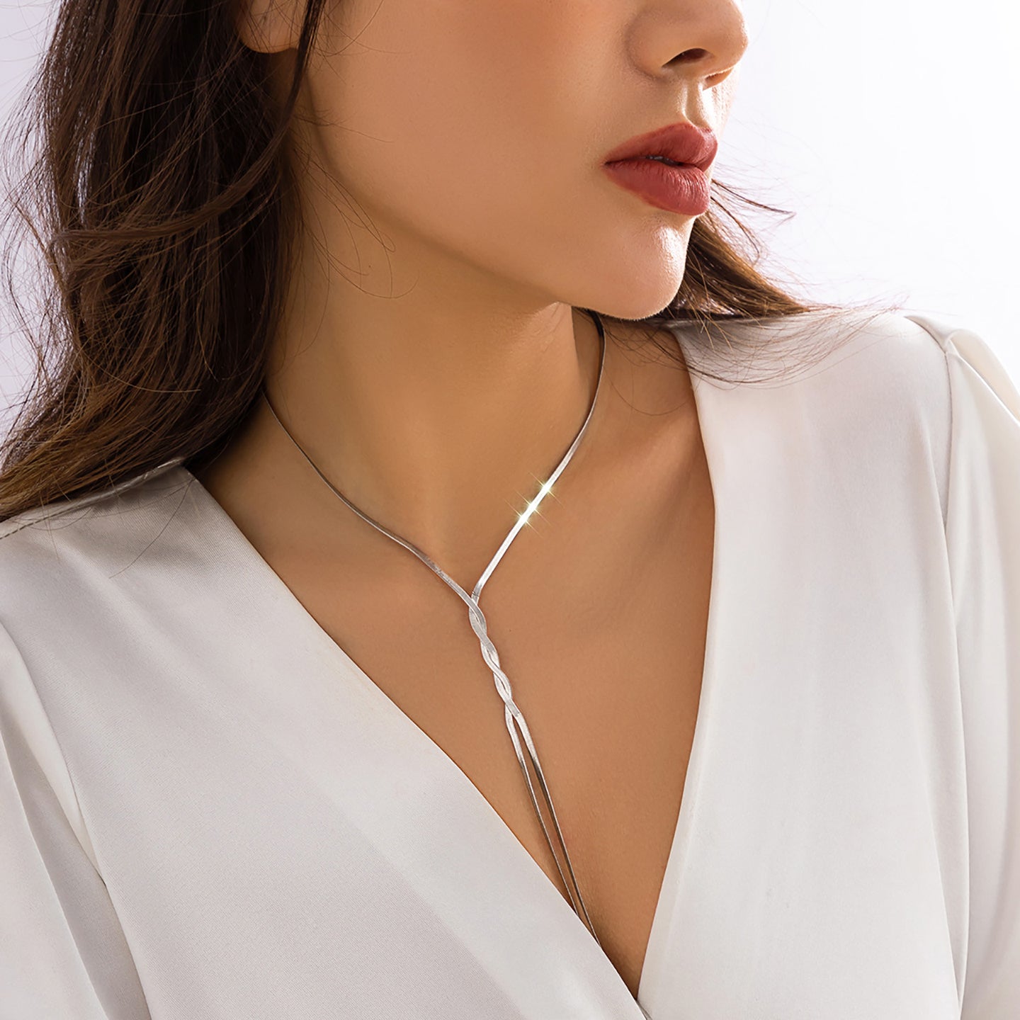 Silver-Plated Mirror Chain