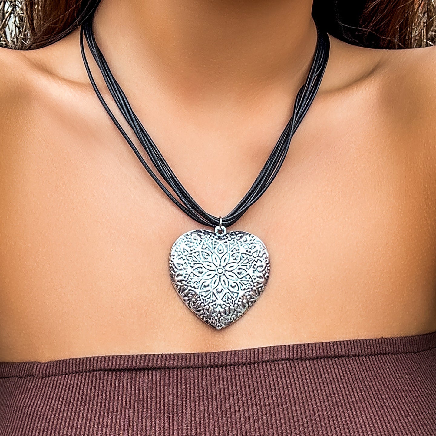 Silver-Plated Layered Chain