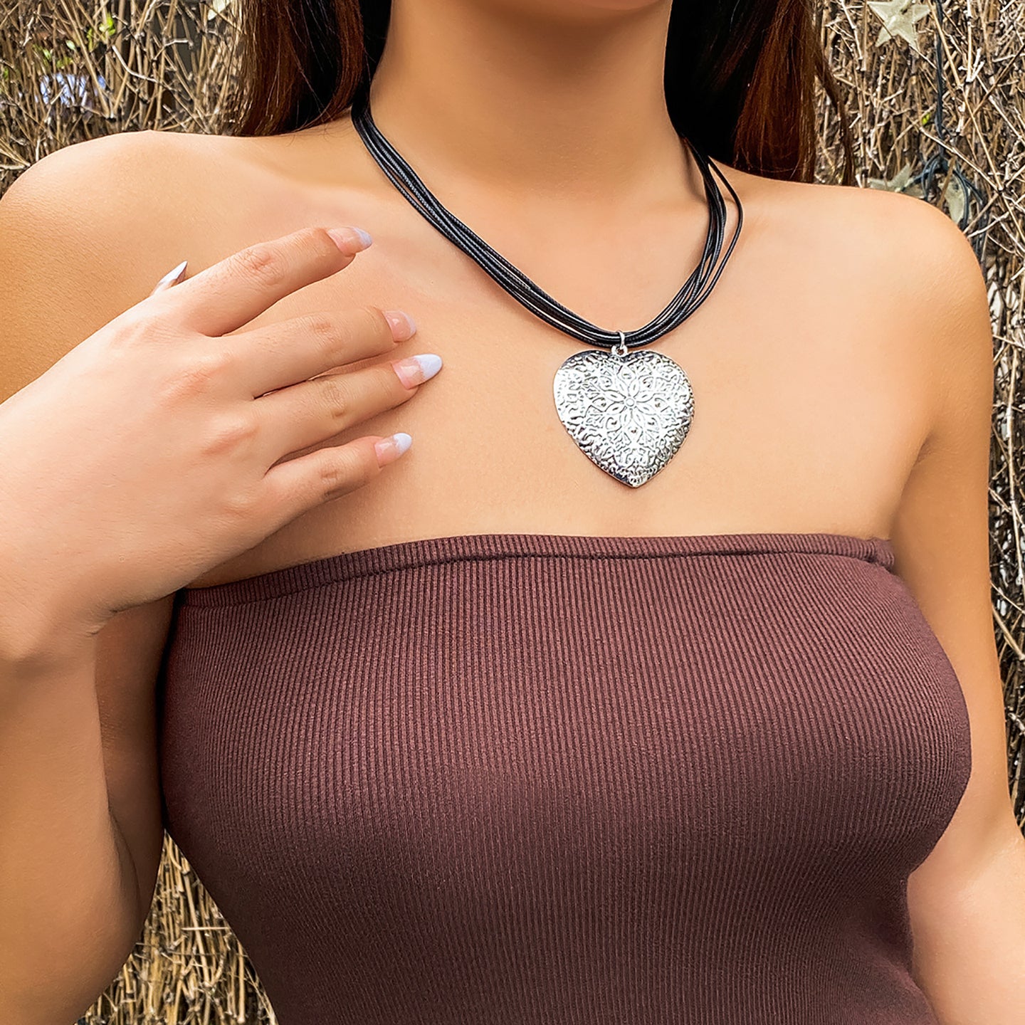 Silver-Plated Layered Chain