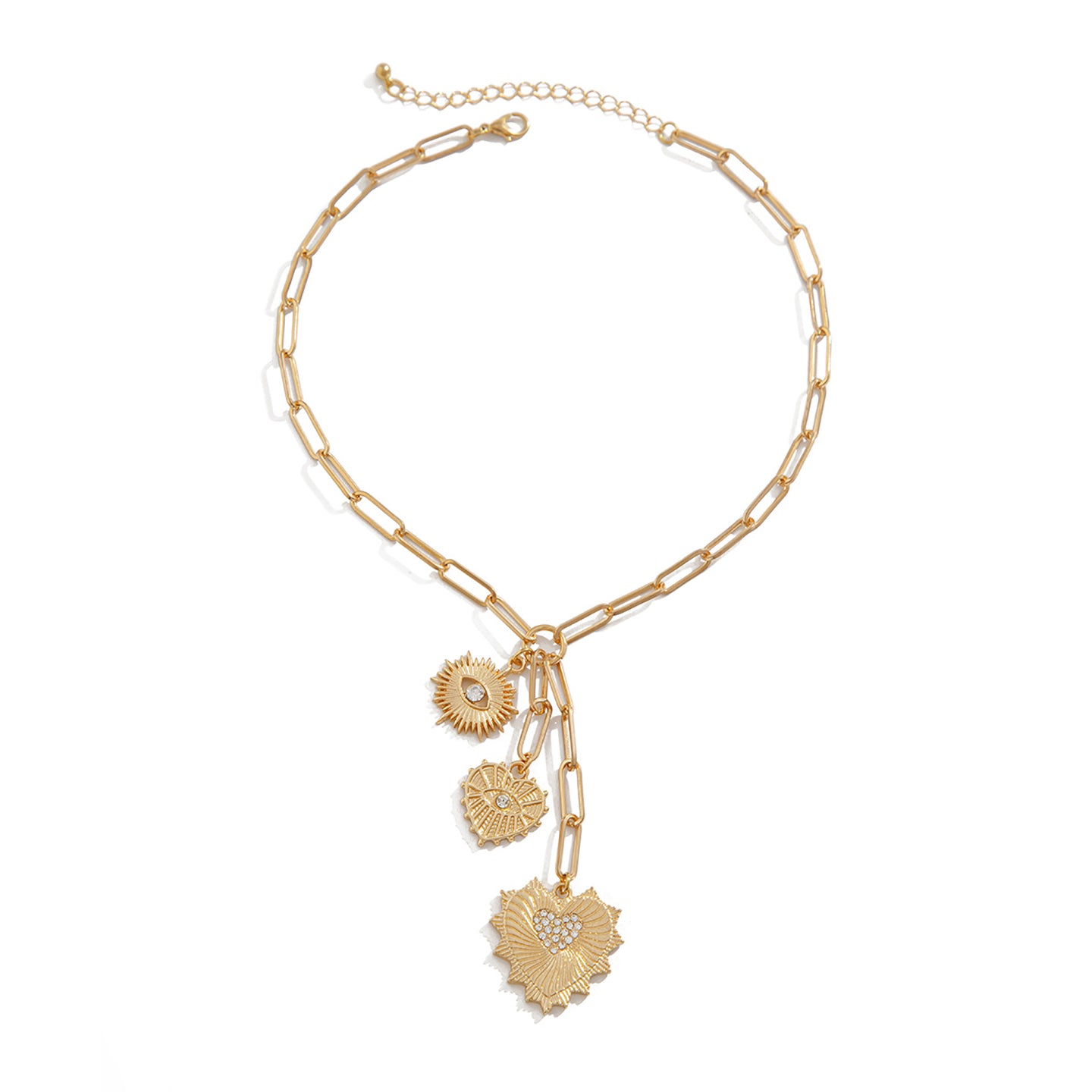 Gold-Plated Stone Studded Chain