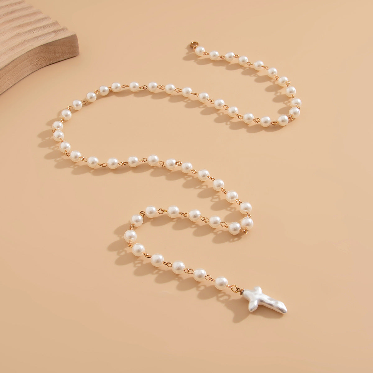 Gold-Plated Pearls Beaded Necklace