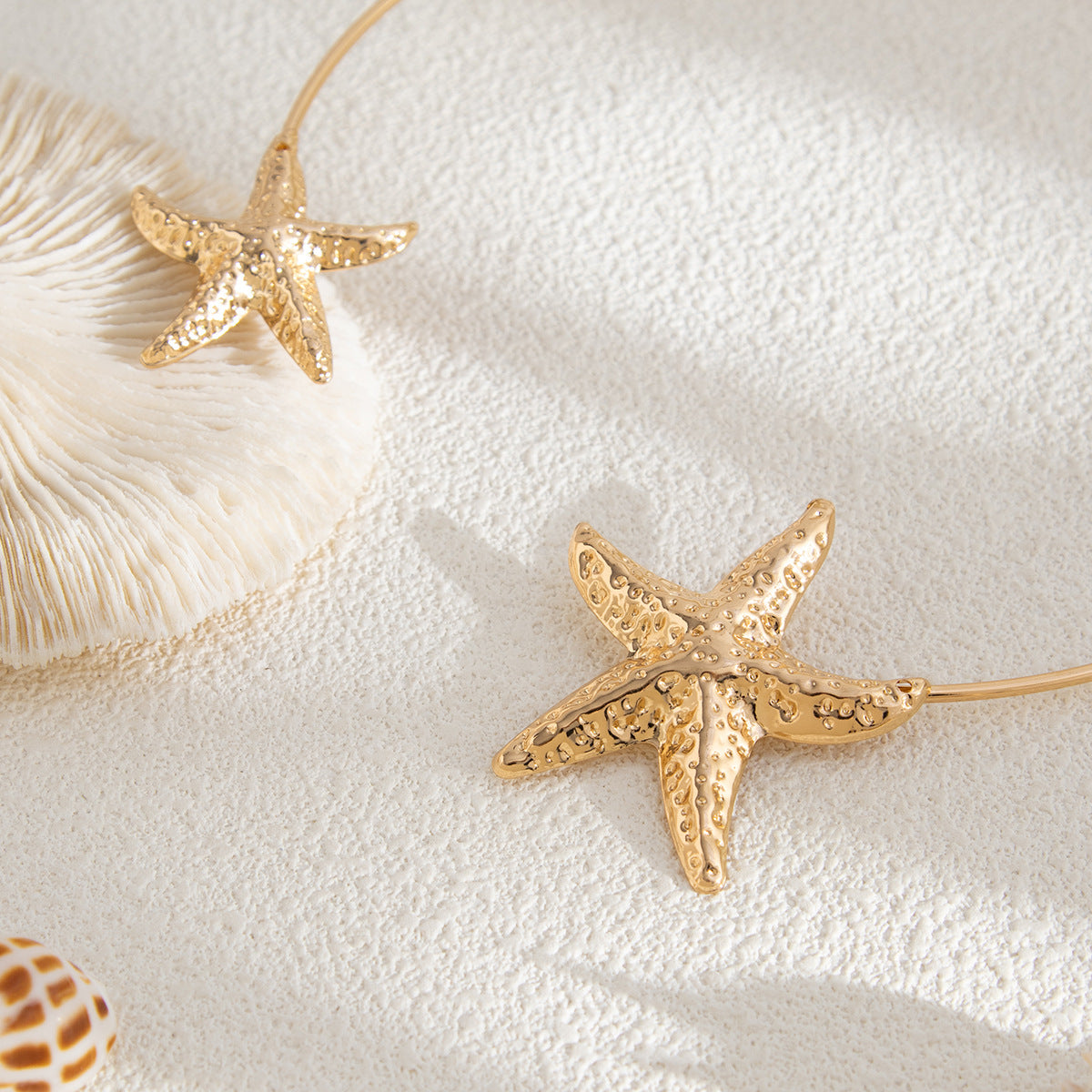 Gold-Plated Open Minimal Necklace