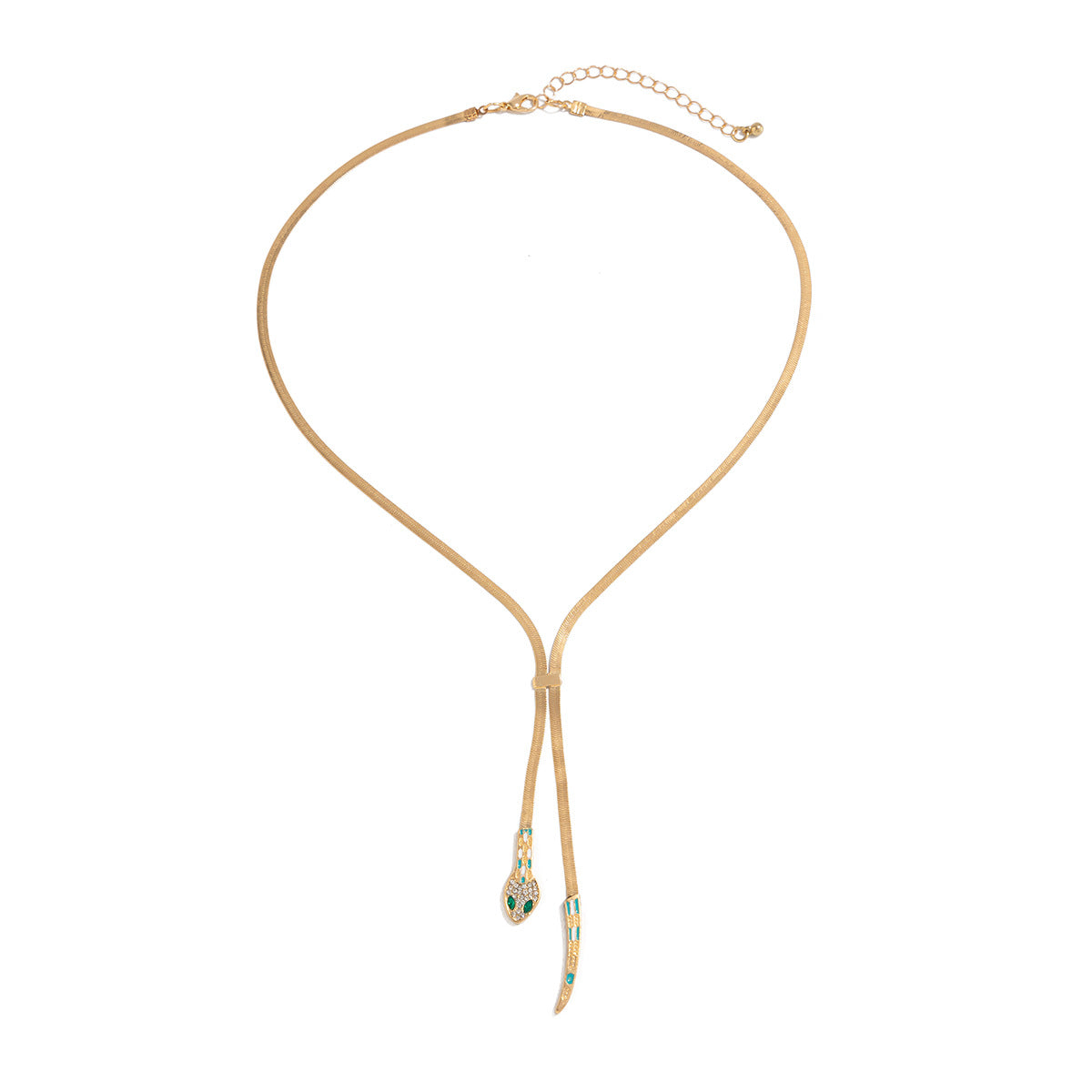 Gold-Plated Artificial Stones Studded Necklace