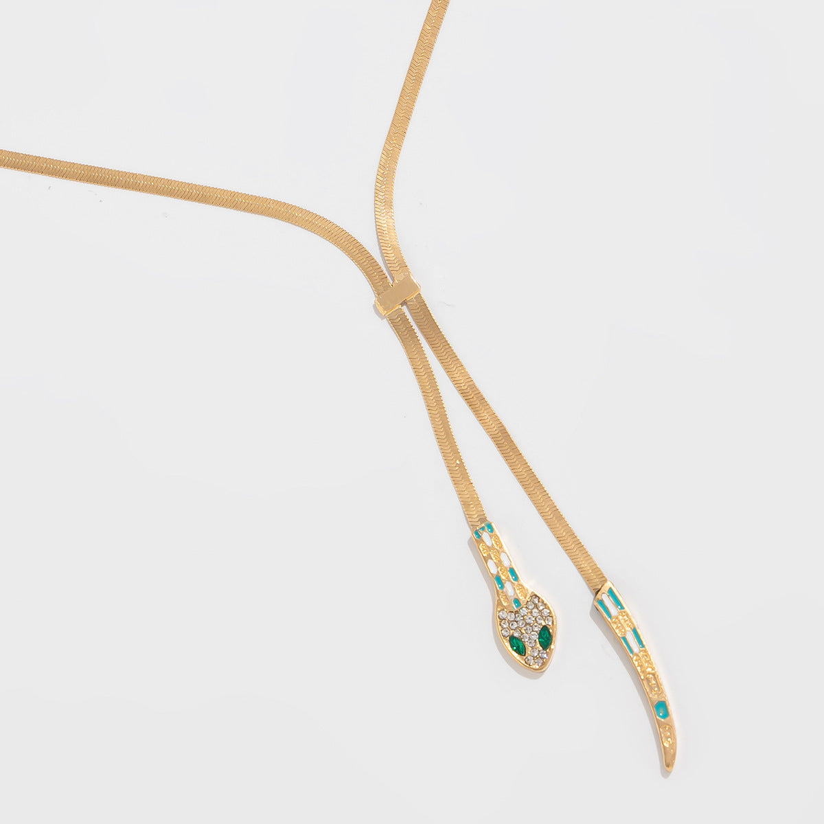 Gold-Plated Artificial Stones Studded Necklace