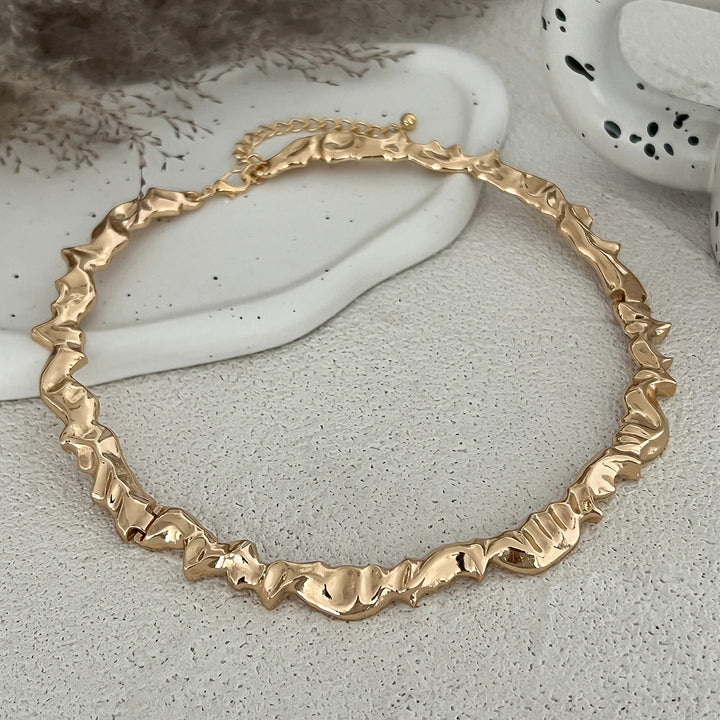 Gold-Plated Statement Necklace